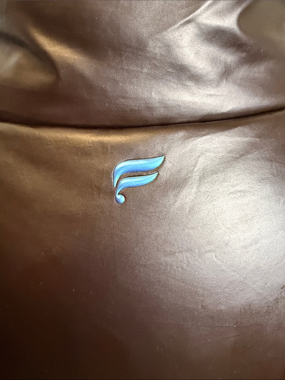 FABLETICS Metallic Brown Puffer Vest with Blue Interior SIZE LARGE - Picture 7 of 13